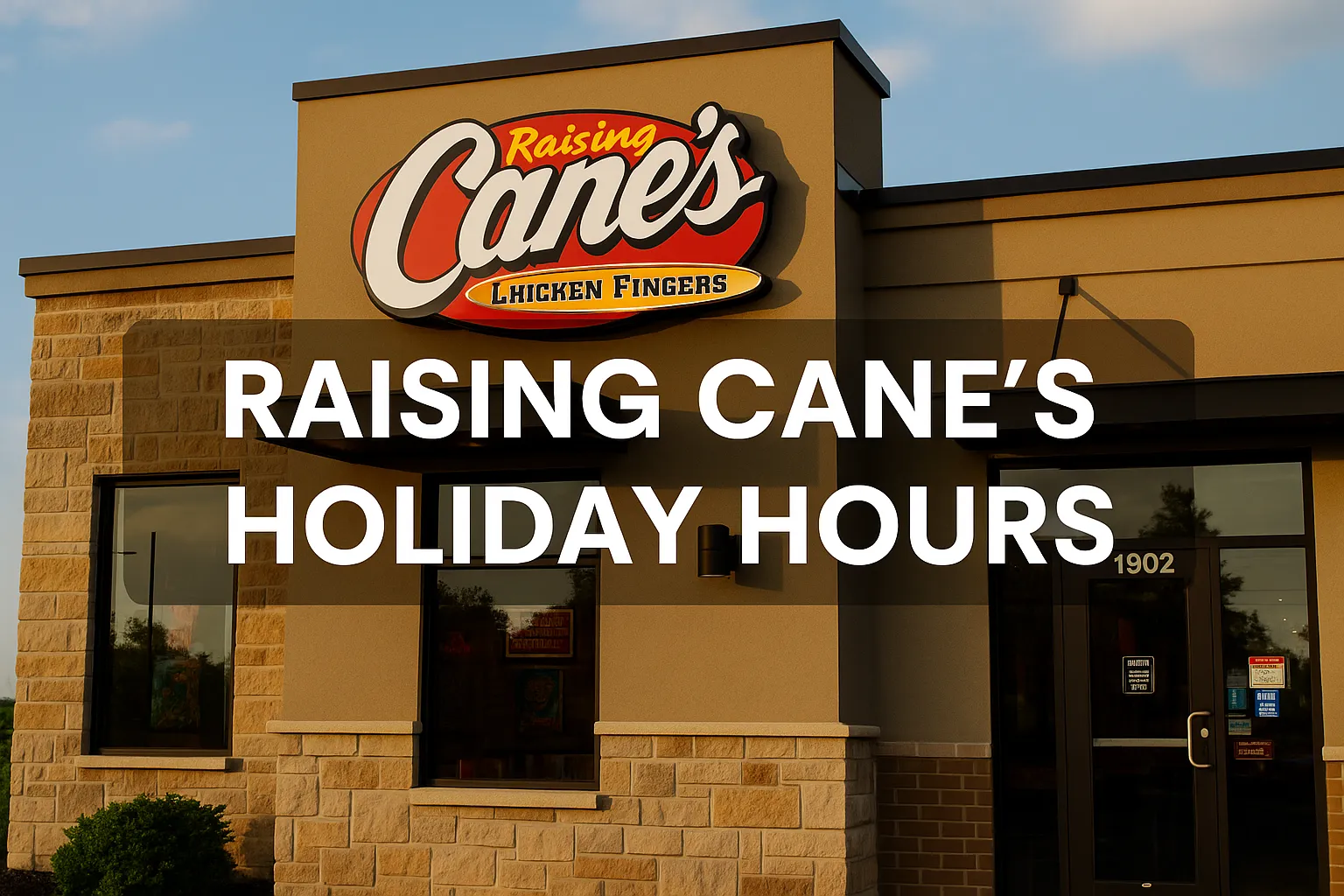 Raising Cane's Holiday Hours