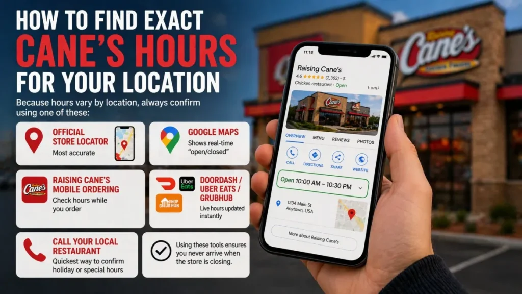 How to Find Exact Cane’s Hours for Your Location