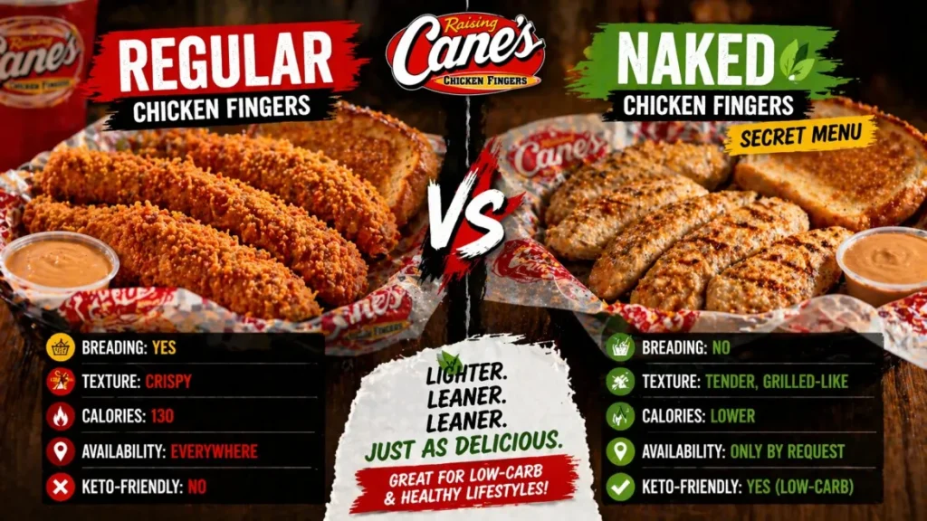 Naked Chicken Fingers vs Regular
