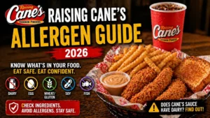 Raising Cane’s Allergen Menu