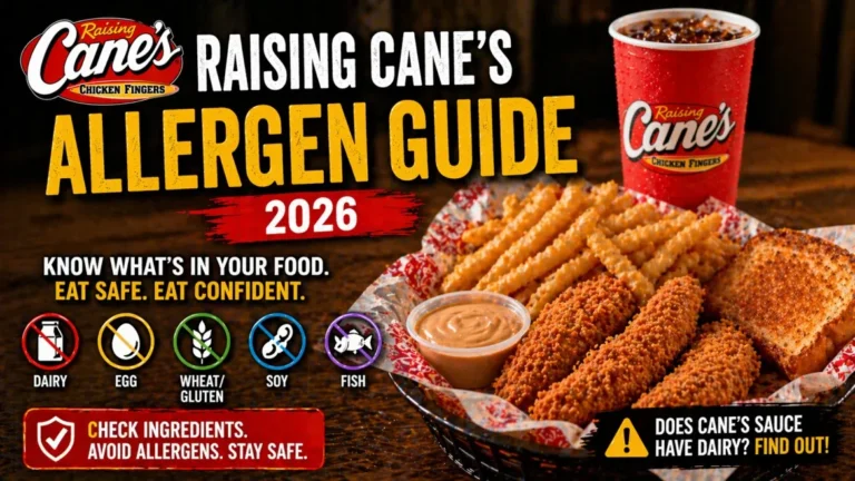 Raising Cane’s Allergen Menu