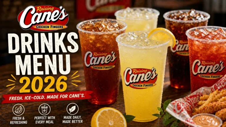 Raising Cane’s Drinks Menu