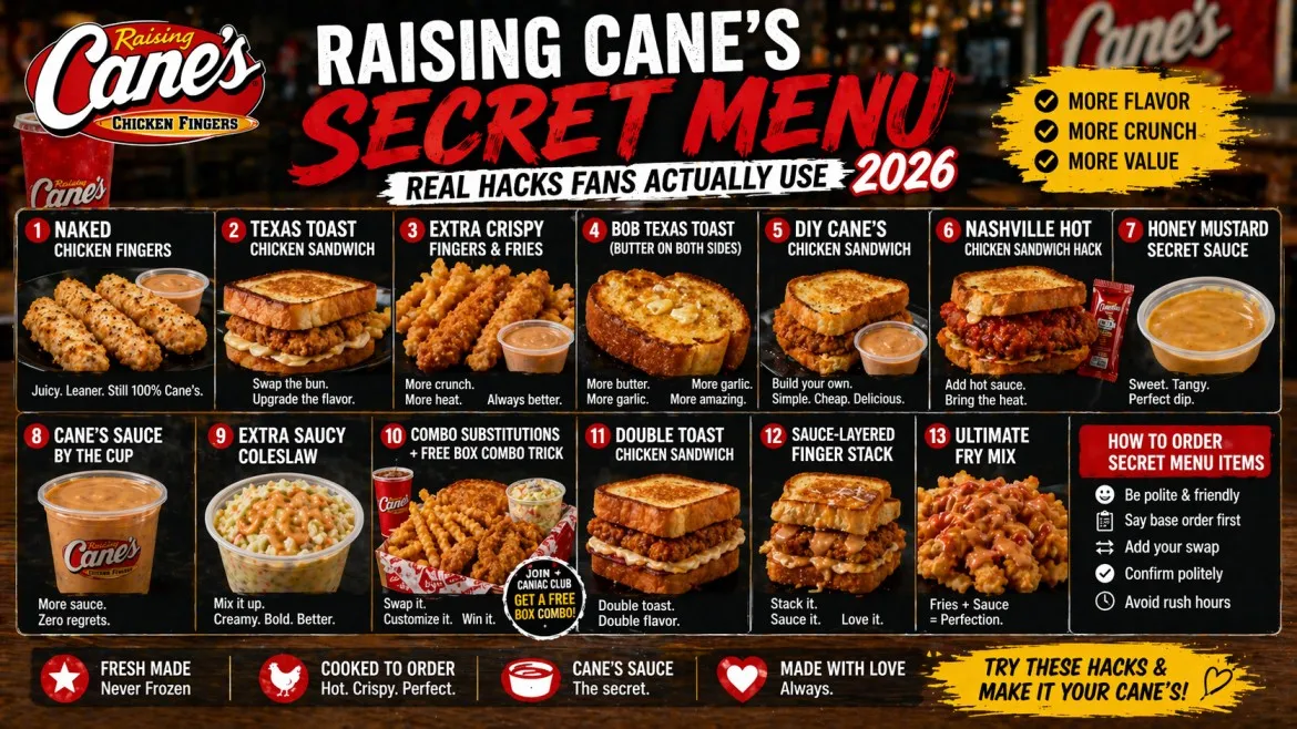Raising Cane's Secret Menu